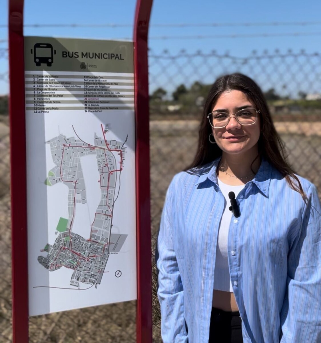 Concejala Movilidad Moncada paradas autobús